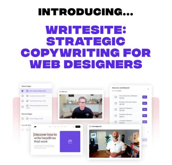 WRITESITE STRATEGIC COPYWRITING FOR WEB DESIGNERS BY DAMIAN VALLELONGA