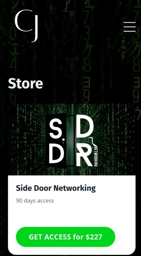 SIDE DOOR NETWORKING BY CHRISTIAN JACK